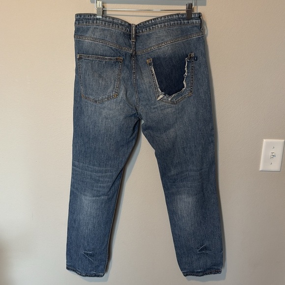 Pilcro by Anthropologie Heritige Boyfriend Distressed Jeans Sz 28 Cropped - Picture 11 of 16